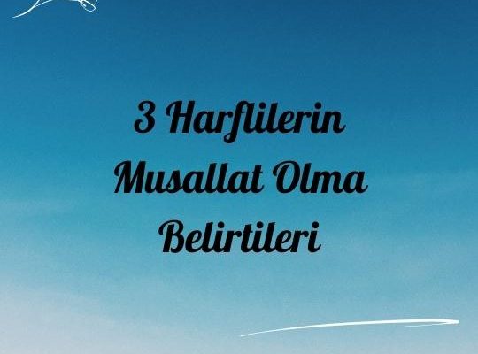 3 Harflilerin Musallat Olma Belirtileri